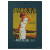 セント・アンドリュースのAlgonquinのヴィンテージPosterEurope クリップボード (裏面)