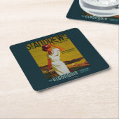 セント・アンドリュースのAlgonquinのヴィンテージPosterEurope スクエアペーパーコースター (アングル)