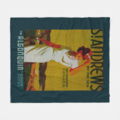 セント・アンドリュースのAlgonquinのヴィンテージPosterEurope フリースブランケット (正面(横))