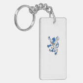 セント・アンドリュー色のスコットランドのライオン キーホルダー (正面左)