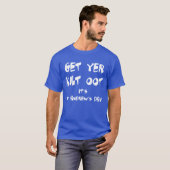 セント・アンドルーズ・デイを楽しもう 白抜き文字 Tシャツ (正面フル)