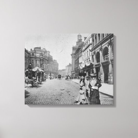 セント・アン・スクエア、マンチェスター、C.1910 キャンバスプリント (正面)