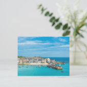 セント・イヴス・コーンウォール・イングランド、王統一された国ヨーロッパ ポストカード (スタンド正面)