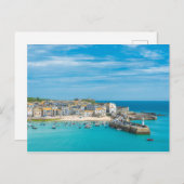 セント・イヴス・コーンウォール・イングランド、王統一された国ヨーロッパ ポストカード (正面/裏面)