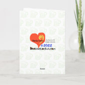 セント・ウルホとセント・パトリックが一緒にカード カード (裏面)