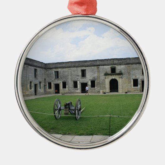 セント・オーガスチンの城砦Castillo de San Marcos II メタルオーナメント (正面)