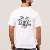 セント・オーガスチンの角度の社会の基本的なTシャツ Tシャツ (裏面)