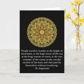 セント・オーガスチン旅行冒険の引用文 カード (黄色い花)