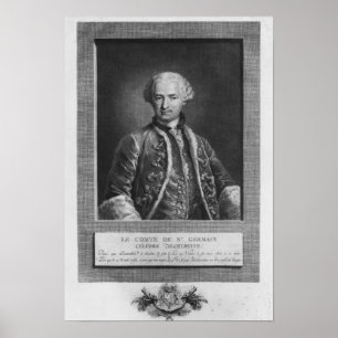 セント・ゲルマン伯爵、有名な錬金術師、1783年 ポスター