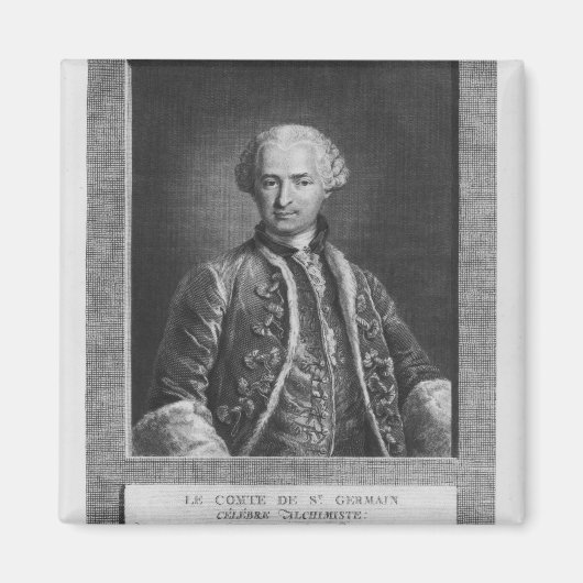 セント・ゲルマン伯爵、有名な錬金術師、1783年 マグネット (正面)