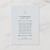 セント・コスマスアイトロス正統キリスト教祈りの言葉カード プレイスカード (裏面)