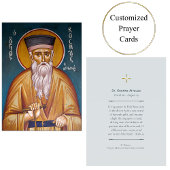 セント・コスマスアイトロス正統キリスト教祈りの言葉カード プレイスカード