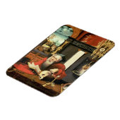 セント・ジェローム氏の勉強 マグネット (左側)