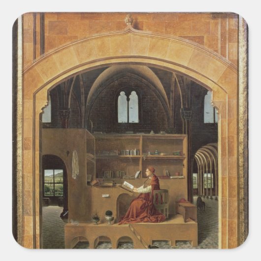 セント・ジェローム氏の勉強, c.1475 スクエアシール (正面)