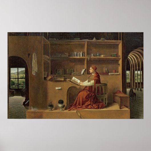 セント・ジェローム氏の勉強, c.1475 2 ポスター (正面)