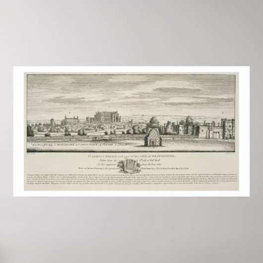セント・ジェームス宮とウェストミン市の一部 ポスター (正面)