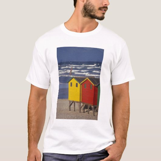 セント・ジェームズ湾の水着ボックス、ケープタウン近く、3 Tシャツ (正面)