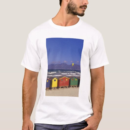 セント・ジェームズ湾の水着ボックス、ケープタウン近郊、2 Tシャツ (正面)