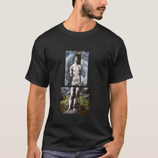 セント・セバスチャン・バイ・エル・グレコ(1612) Tシャツ (正面)