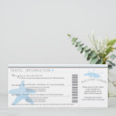 セント·トマスの旅行結婚情報への搭乗券 招待状 (スタンド正面)