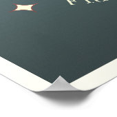 セント トロペ フランス  コート ダジュール ピンク ブルー ポスター (角)