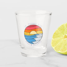 セント・トーマス島 USVI レトロ ビーチ 日没