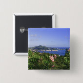 セント·トーマス、米国ヴァージン諸島シャルロット 缶バッジ (正面&裏面)