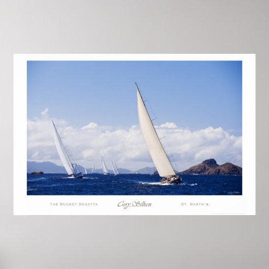 セント・バルトのバケットレガッタのポスター ポスター (正面)