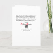 セント・バーバラ砲兵(M 007)あいさつ空白のき カード (裏面)