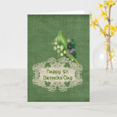 セント・パティック日用挨拶カード カード (黄色い花)