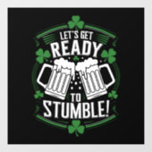 セント・パトリックおもしろいズ・デーに向けて ウィンドウサイン (シート)