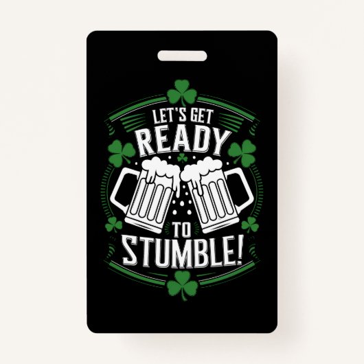 セント・パトリックおもしろいズ・デーに向けて バッジ (正面)