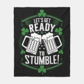 セント・パトリックおもしろいズ・デーに向けて フリースブランケット (正面)