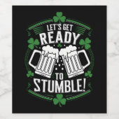 セント・パトリックおもしろいズ・デーに向けて ワインラベル (シングルラベル)