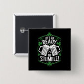 セント・パトリックおもしろいズ・デーに向けて 缶バッジ (正面&裏面)