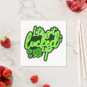 セント・パトリックおもしろいズ・デーを明らかにしよう スタンダードカクテルナプキン (インサイチュ)