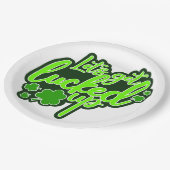 セント・パトリックおもしろいズ・デーを明らかにしよう ペーパープレート (アングル)