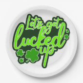 セント・パトリックおもしろいズ・デーを明らかにしよう ペーパープレート (正面)