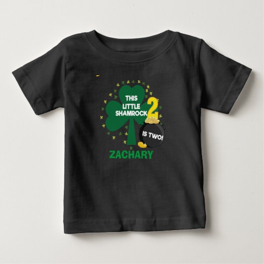 セント·パトリックのためのアイルランドの2番目の誕生日シャツ ベビーTシャツ (正面)
