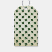 セント・パトリックのスパークリー・シャムロックとハート ギフトタグ (裏面)