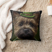 セント・パトリックのデイドレスのケアン・テリア犬 クッション (ブランケット)