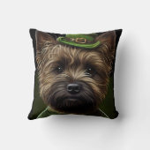 セント・パトリックのデイドレスのケアン・テリア犬 クッション (裏面)