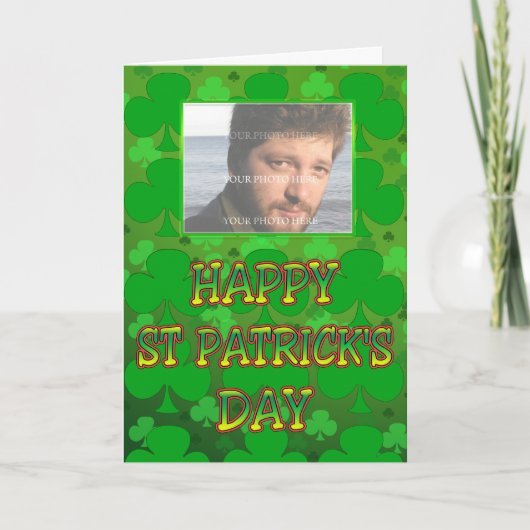 セント・パトリックのデイフォトカード カード (正面)