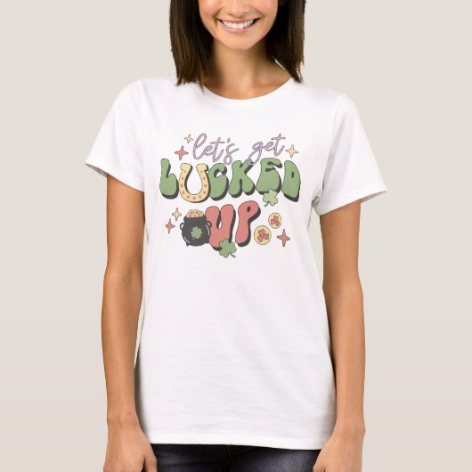 セント・パトリックの日に晴れよう Tシャツ (正面)