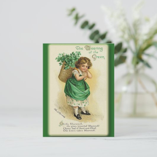 セント・パトリックの日のグリーティングカードとポストカード ポストカード (スタンド正面)