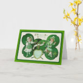 セント・パトリックの日のグリーティングカード カード (黄色い花)