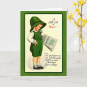 セント・パトリックの日のグリーティングカード カード (黄色い花)