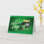 セント・パトリックの日のグリーティングカード カード (黄色い花)