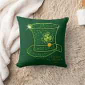 セント・パトリックの日のトップハット&コイン クッション (ブランケット)