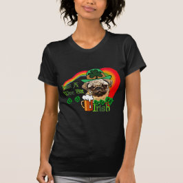 セント・パトリックの日のパグ Tシャツ